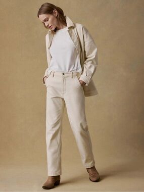 Faherty Sunwashed Canvas Dockside Pant - Sea Salt